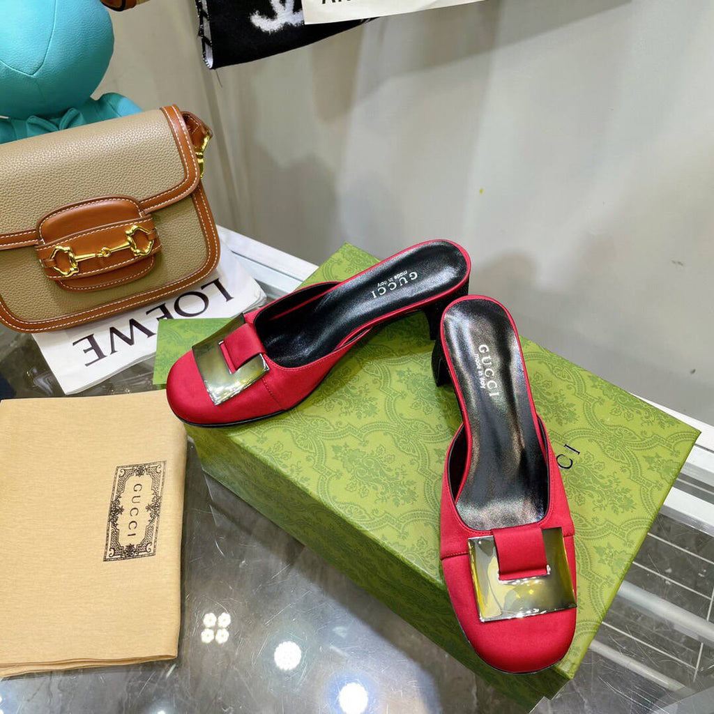 Gucci Women's Slippers Designer Gucci Sandals Flats Shoes G81273