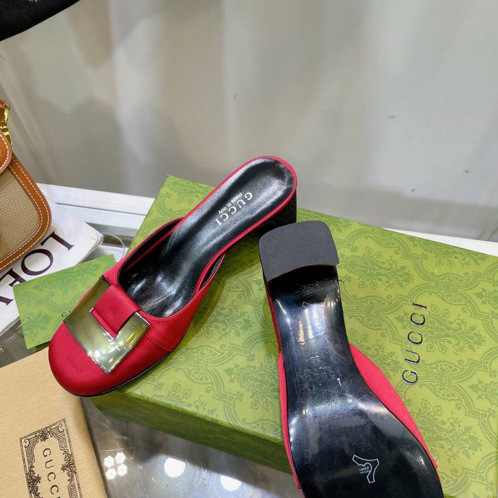 Gucci Women's Slippers Designer Gucci Sandals Flats Shoes G81273