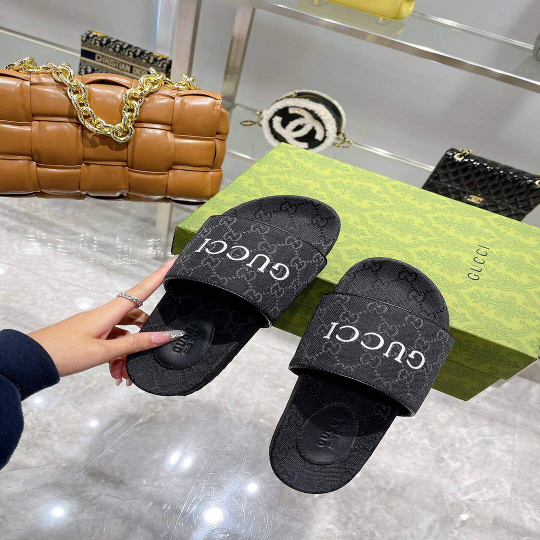 Gucci Women Men Slippers Designer Gucci Sandals Flats Shoes G81274