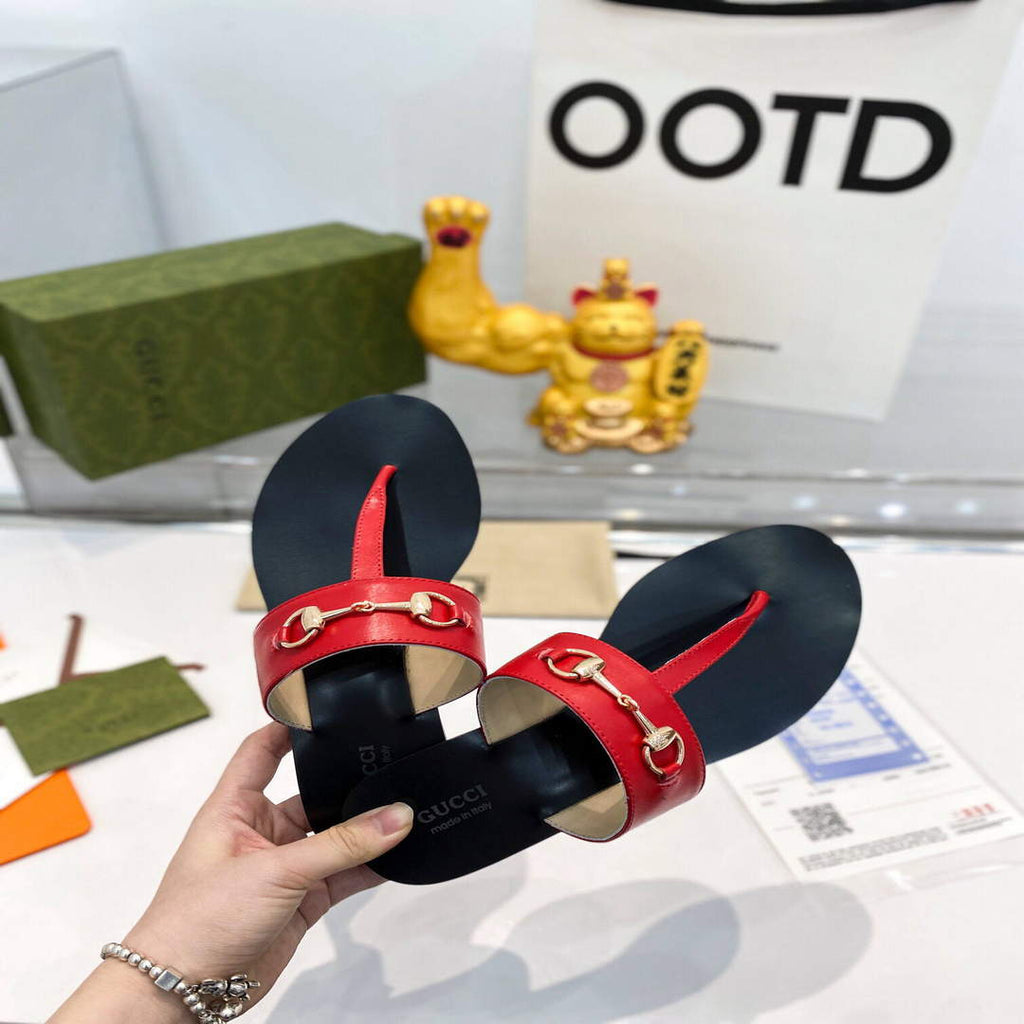 Gucci Women Men Slippers Designer Gucci Sandals Flats Shoes G81276