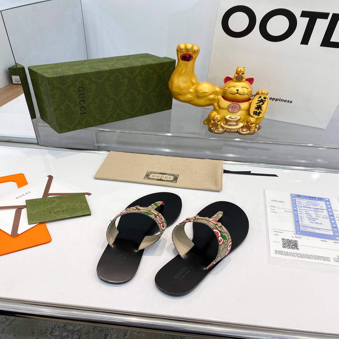 Gucci Women Men Slippers Designer Gucci Sandals Flats Shoes G81277