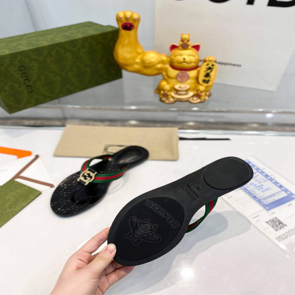 Gucci Women Men Slippers Designer Gucci Sandals Flats Shoes G81279