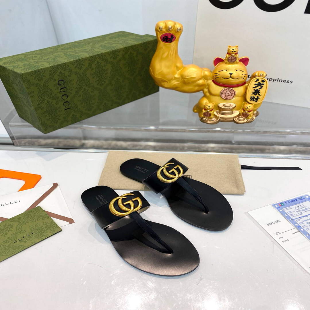 Gucci Women Men Slippers Designer Gucci Sandals Flats Shoes G81280