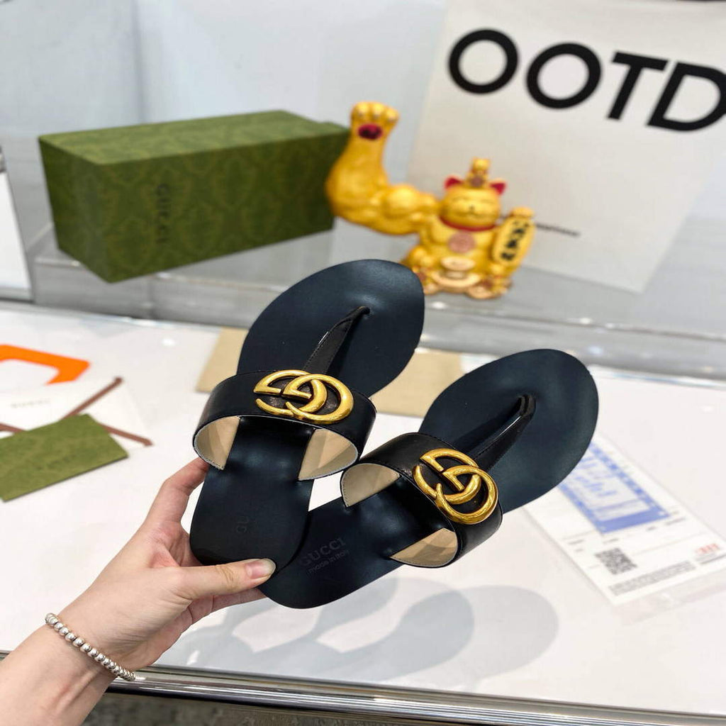 Gucci Women Men Slippers Designer Gucci Sandals Flats Shoes G81280