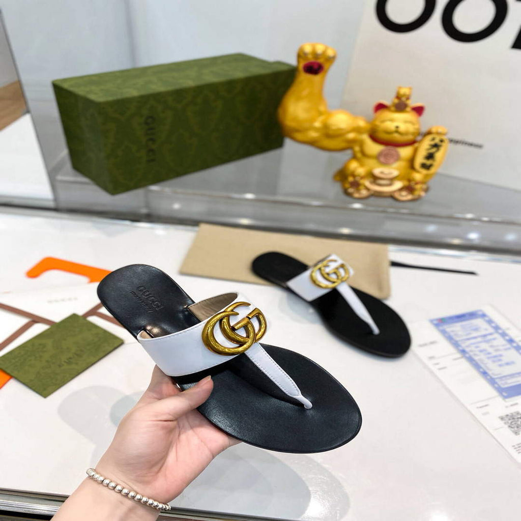 Gucci Women Men Slippers Designer Gucci Sandals Flats Shoes G81281