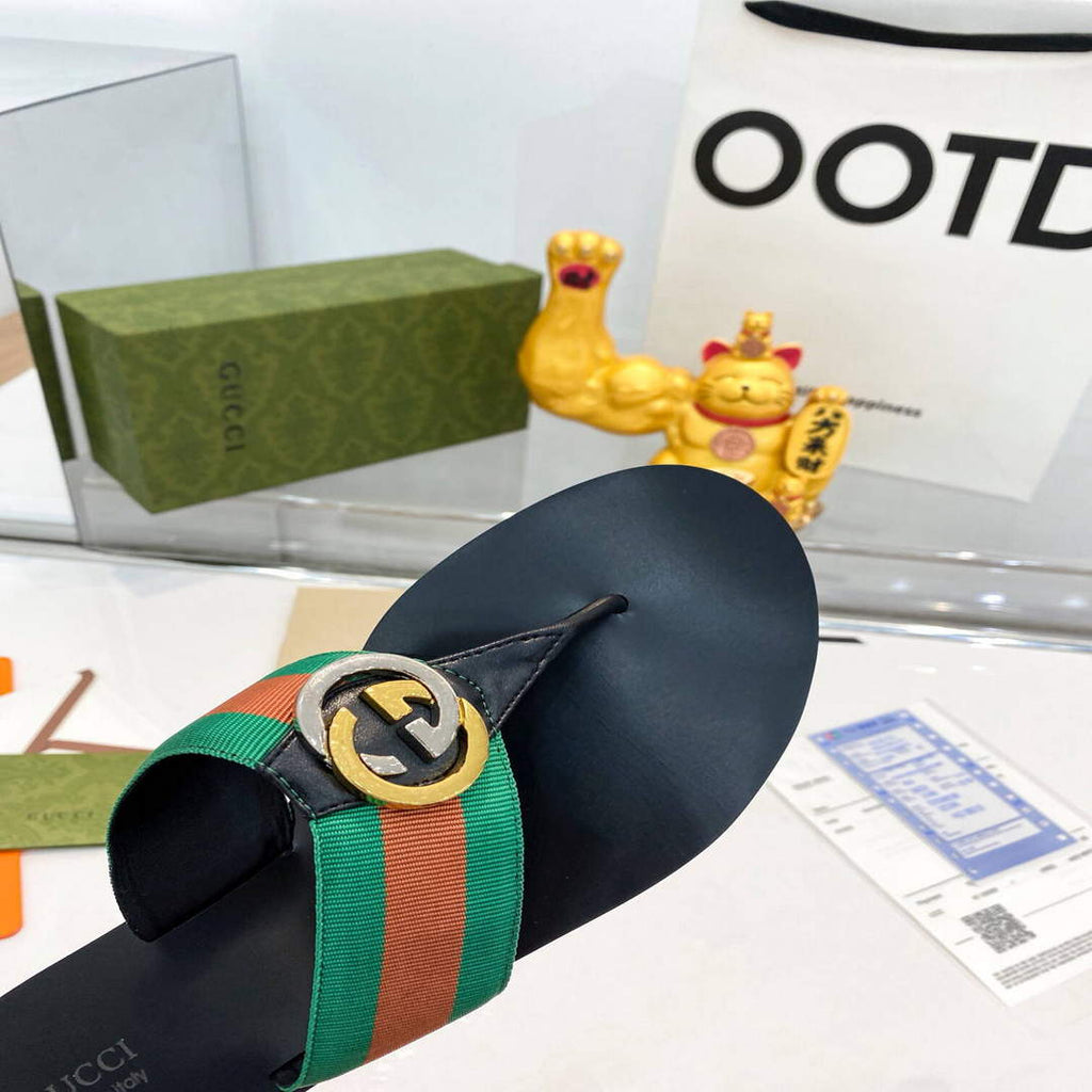 Gucci Women Men Slippers Designer Gucci Sandals Flats Shoes G81282