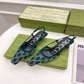 Gucci Women's Slippers Designer Gucci Sandals Flats Shoes G81254