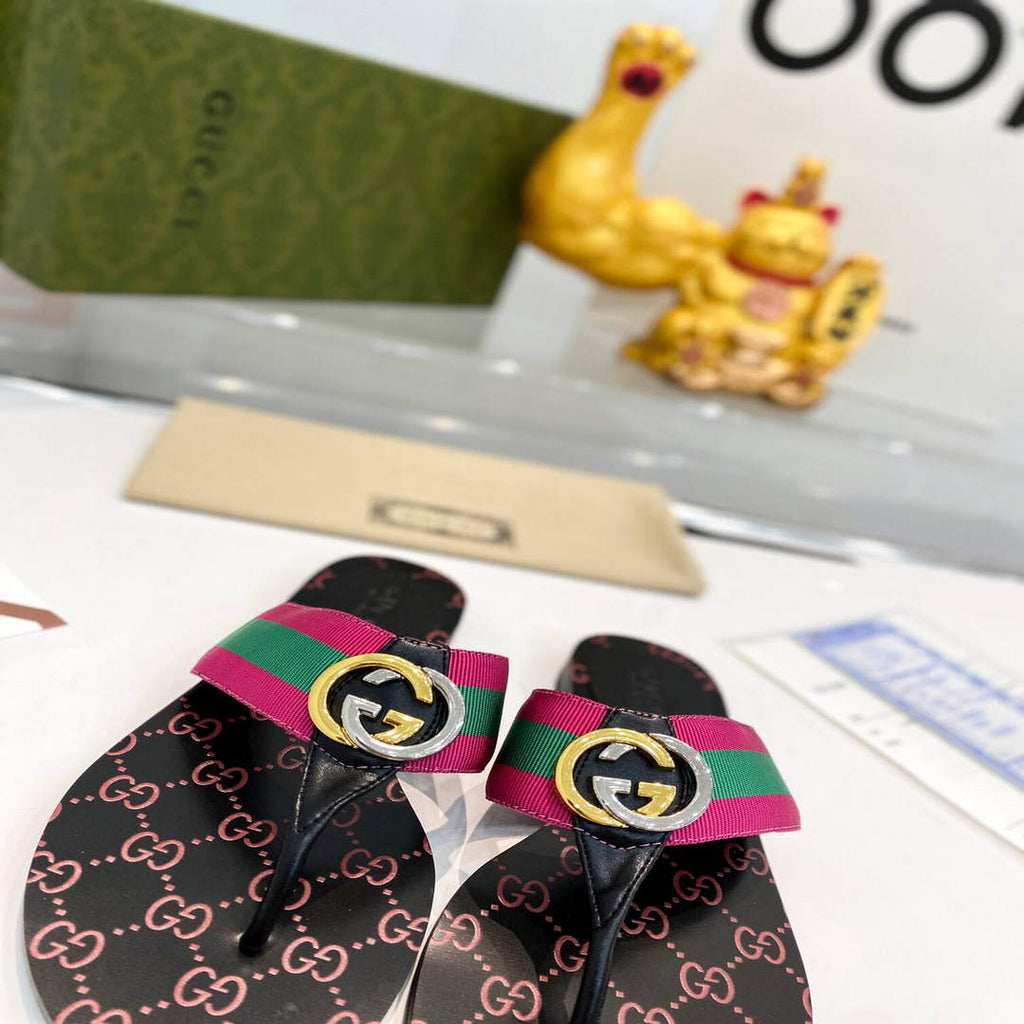 Gucci Women Men Slippers Designer Gucci Sandals Flats Shoes G81283