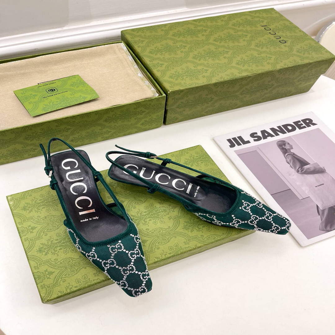Gucci Women's Slippers Designer Gucci Sandals Flats Shoes G81254
