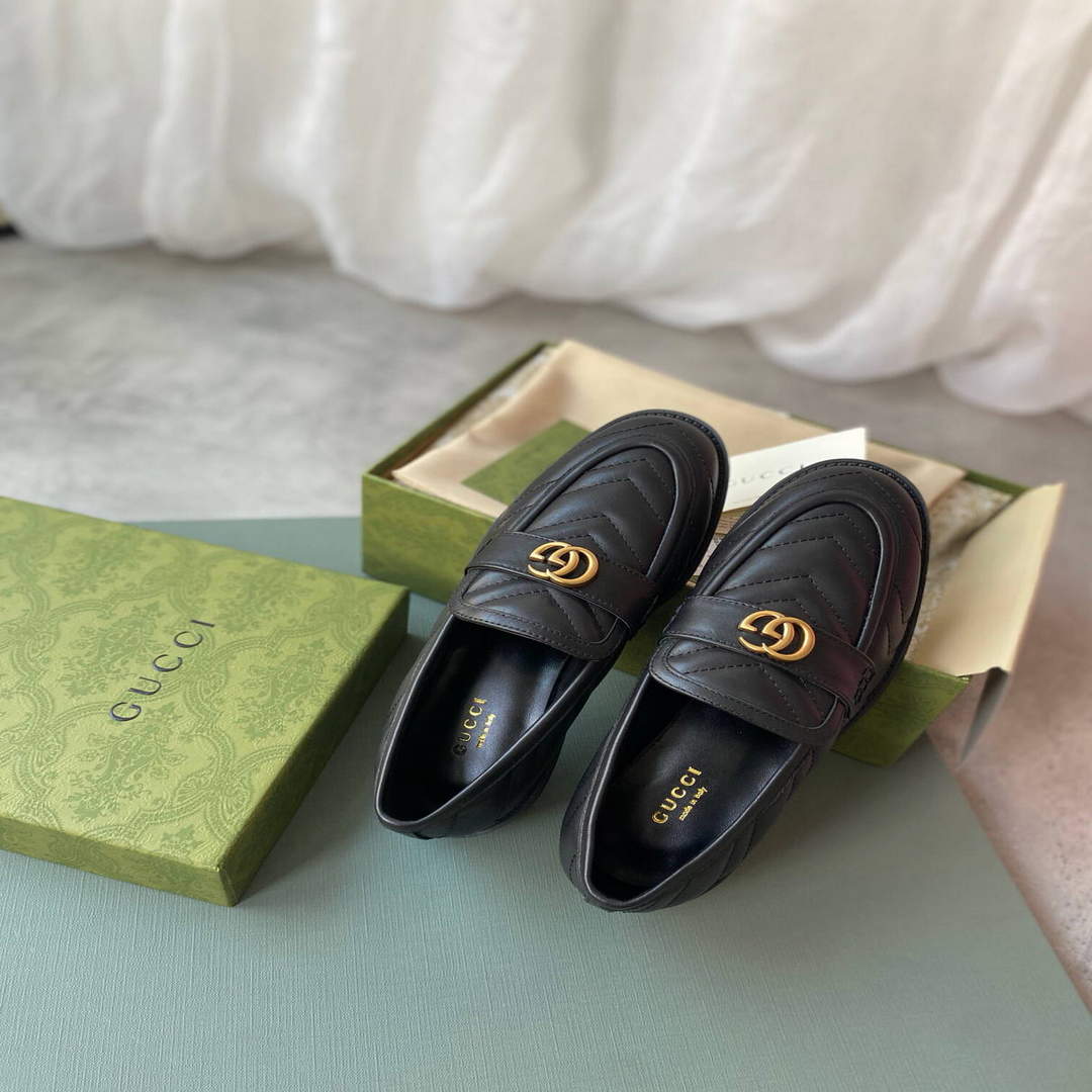 Gucci Women's Loafers Designer Gucci Shoes G81285