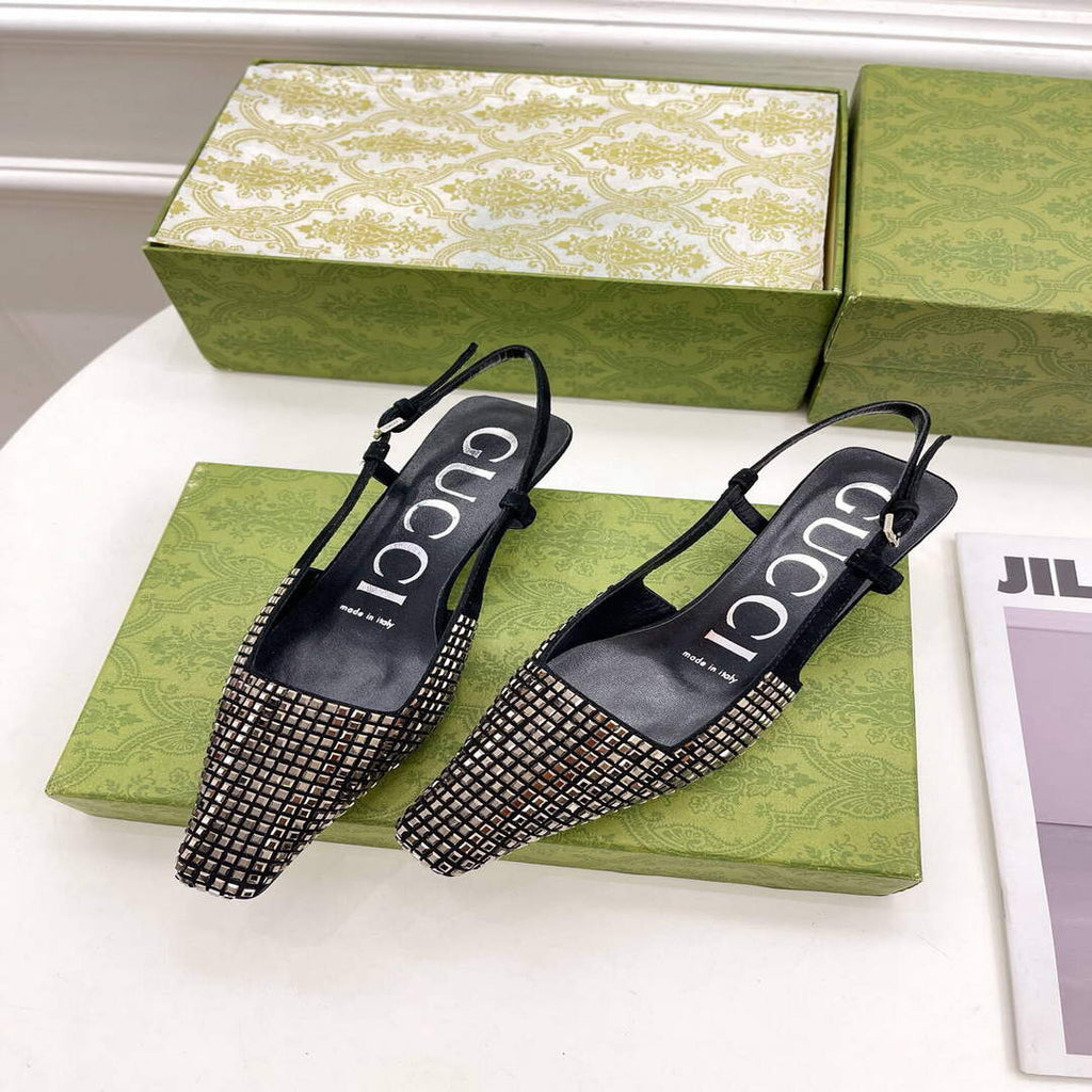 Gucci Women's Slippers Designer Gucci Sandals Flats Shoes G81255