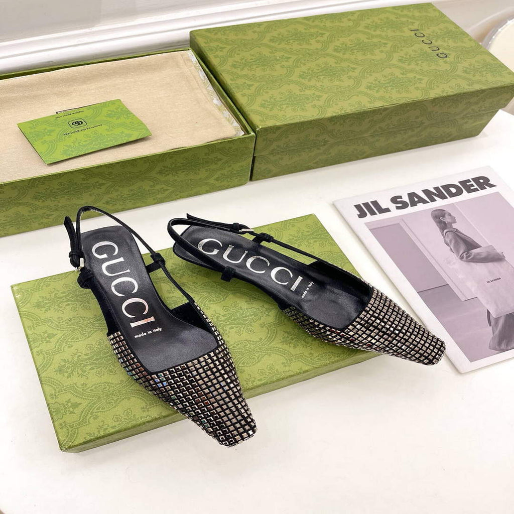 Gucci Women's Slippers Designer Gucci Sandals Flats Shoes G81255