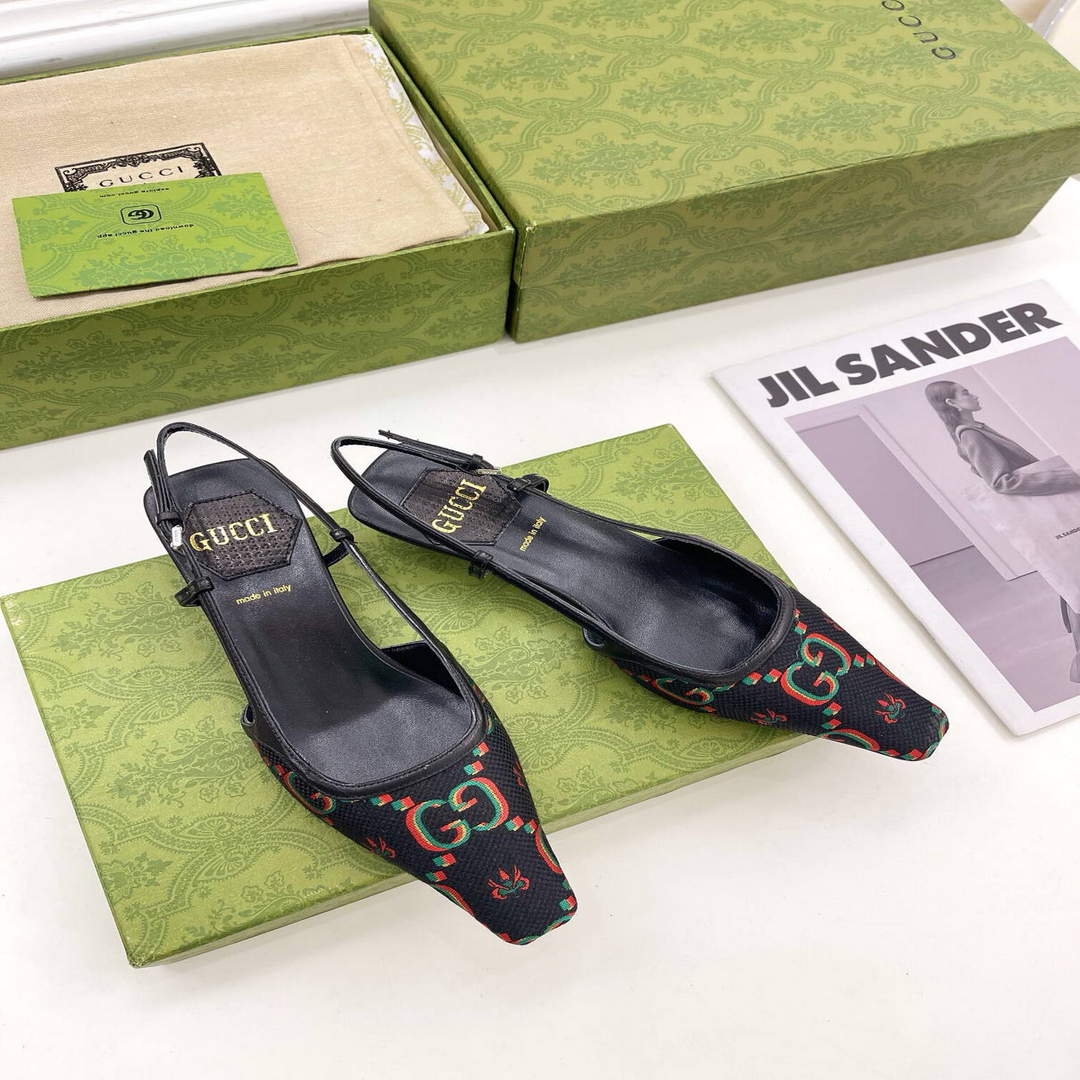Gucci Women's Slippers Designer Gucci Sandals Flats Shoes G81258