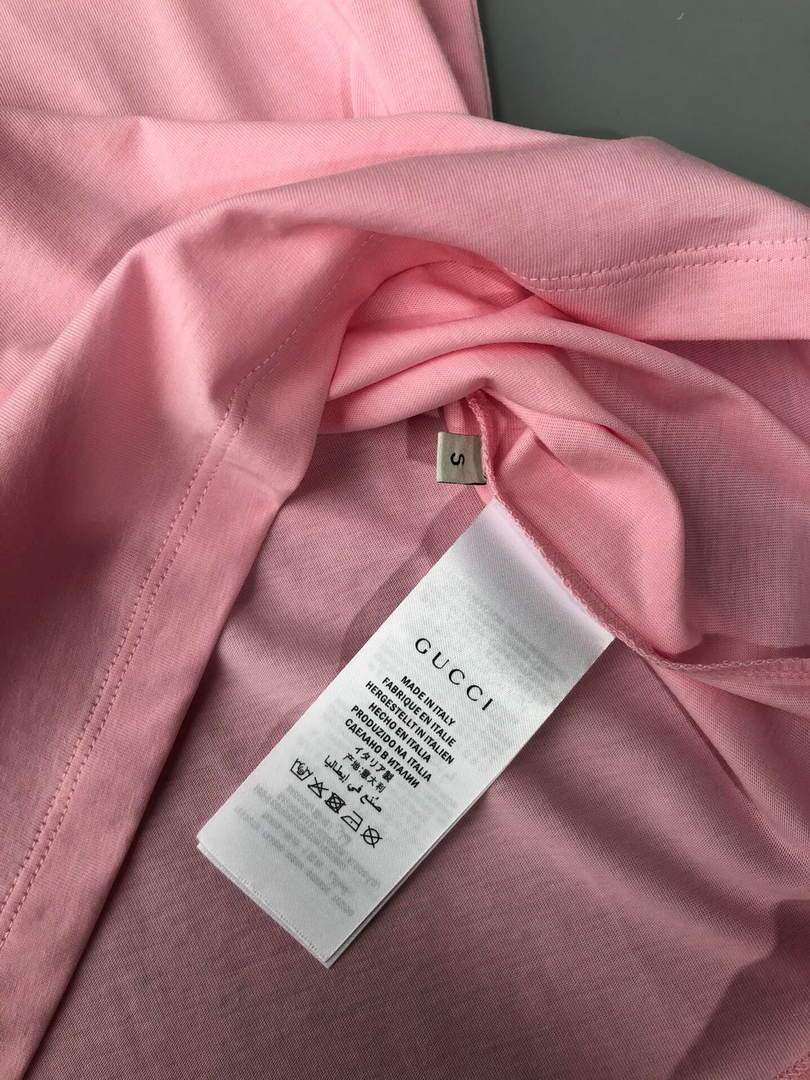 Gucci Women's T-Shirts Designer Gucci Clothing Pink 38093