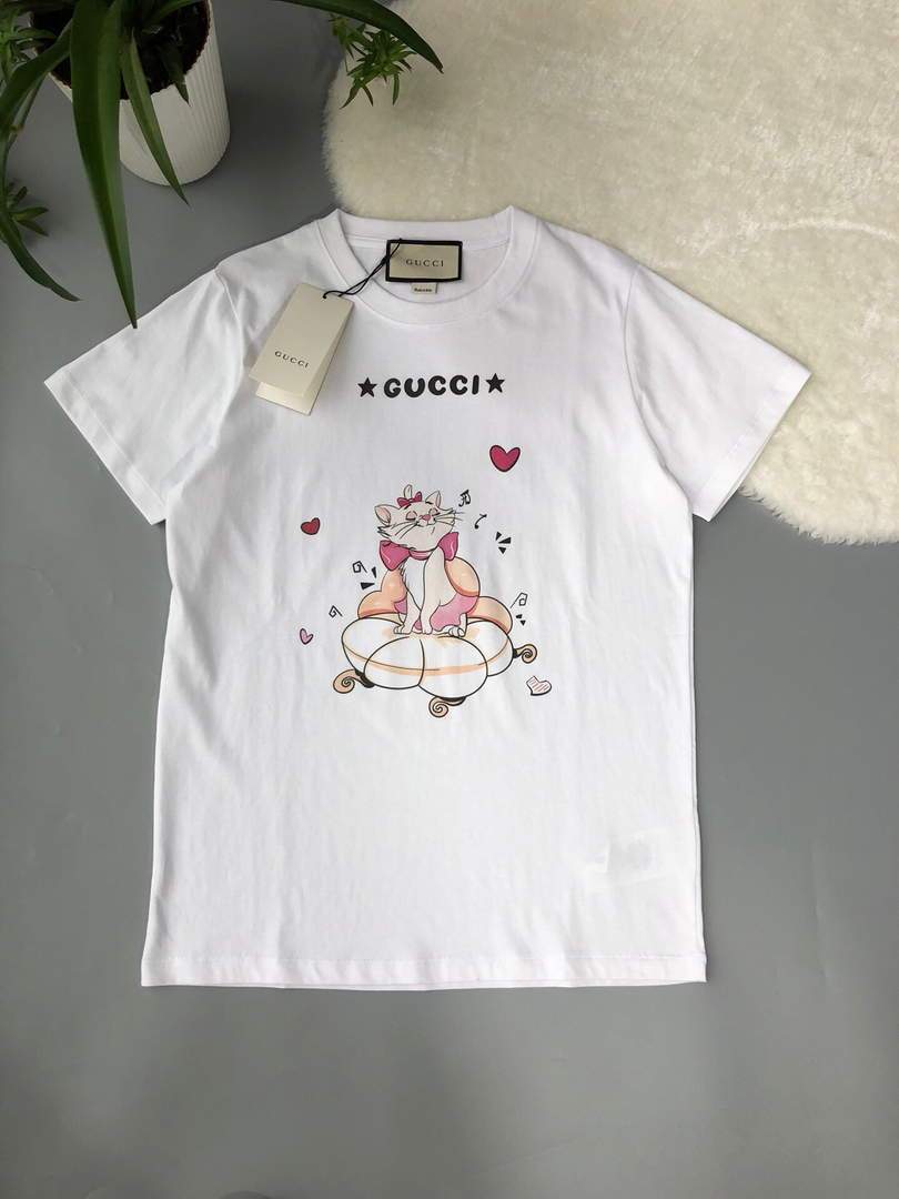 Gucci Women's T-Shirts Designer Gucci Clothing White 38093