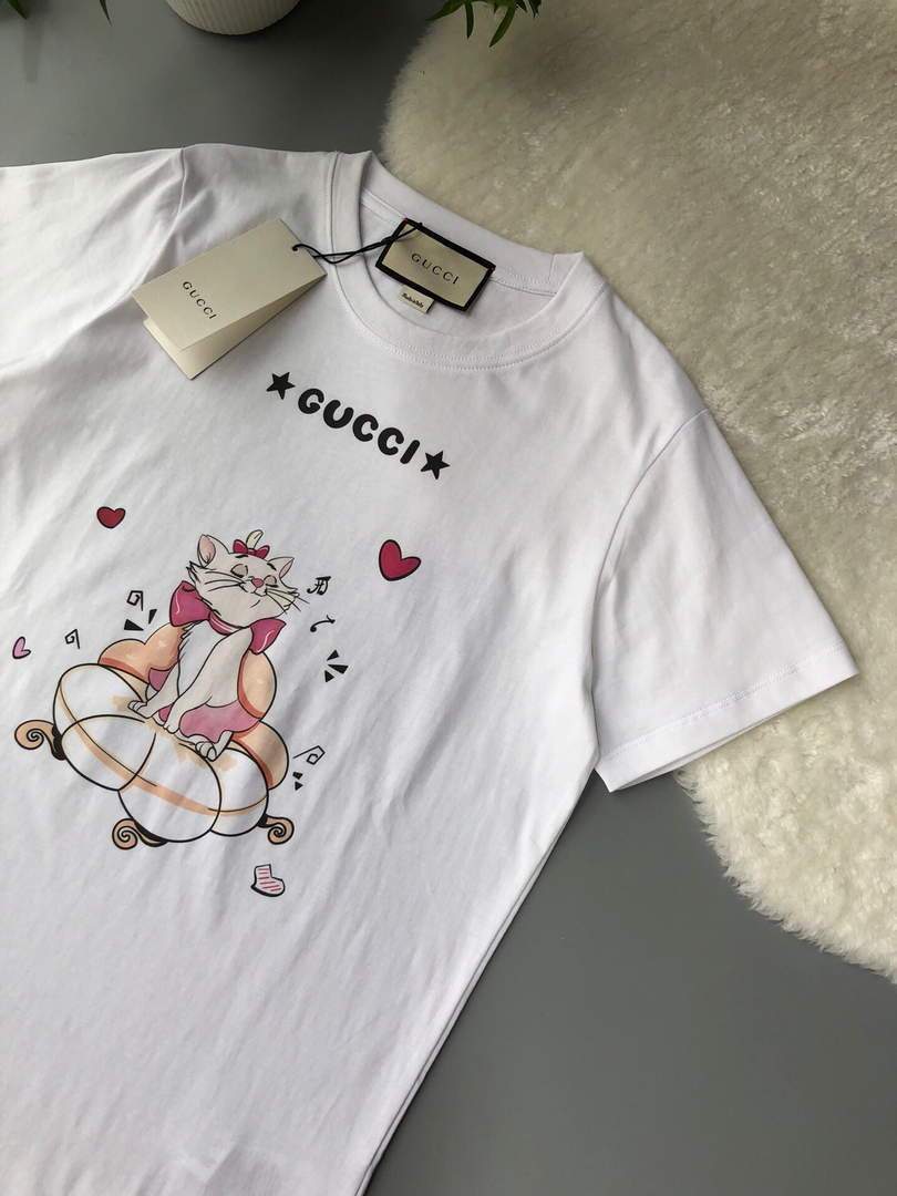 Gucci Women's T-Shirts Designer Gucci Clothing White 38093