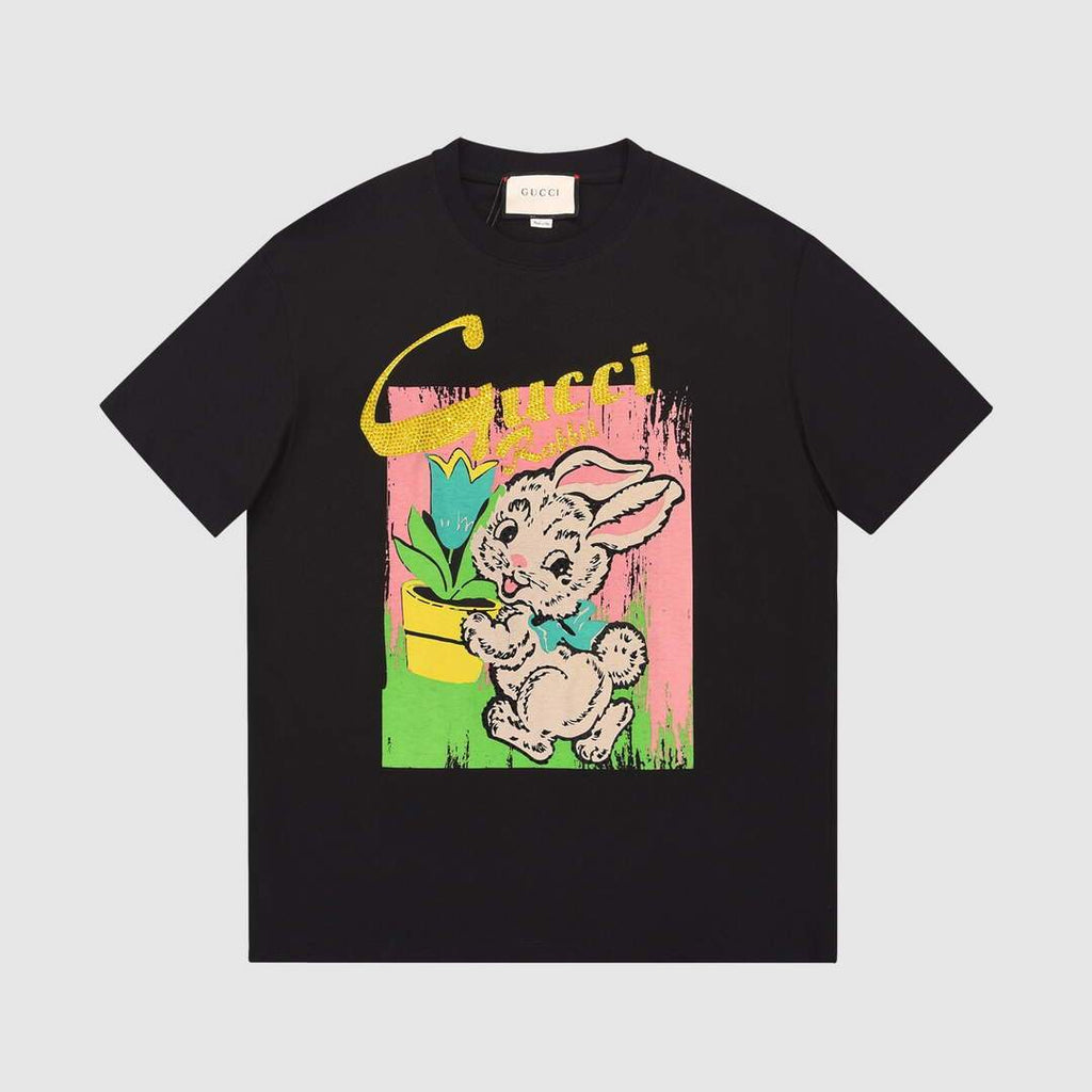 Gucci Women's T-Shirts Designer Gucci Clothing Black 38094