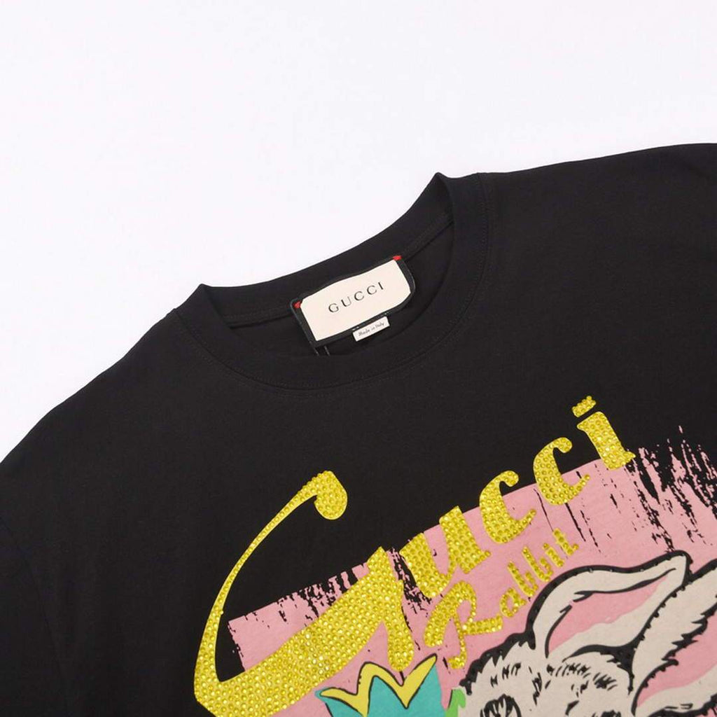 Gucci Women's T-Shirts Designer Gucci Clothing Black 38094