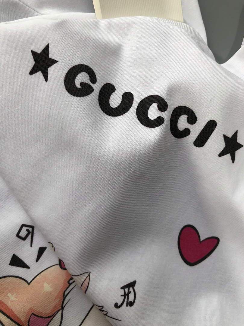 Gucci Women's T-Shirts Designer Gucci Clothing White 38093