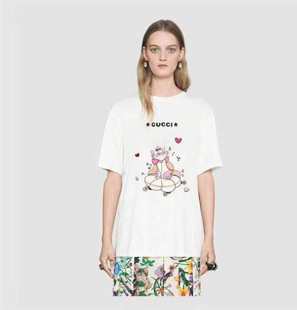 Gucci Women's T-Shirts Designer Gucci Clothing White 38093