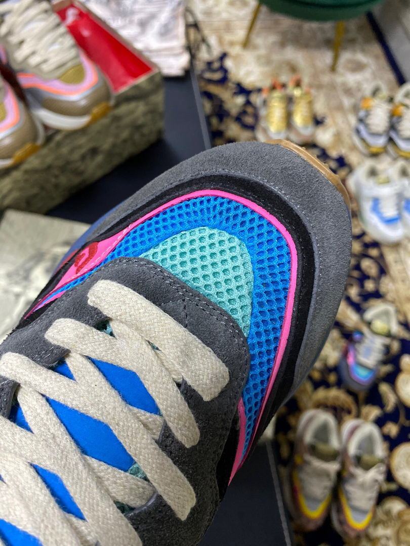 Gucci Women¡¯s Ultrapace R Leather Sneaker 81115 Blue and Black - luxibagsmall