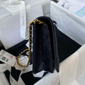 Chanel AP3363 Flap Baguette Bag Velvet Black - Default Title - View 5