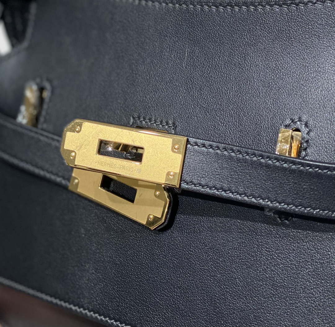 Hermes 316413 Jyspiere Leather Hermes bags Black H900914 - Default Title - View 6