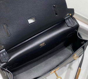 Hermes 316413 Jyspiere Leather Hermes bags Black H900914 - Default Title - View 8