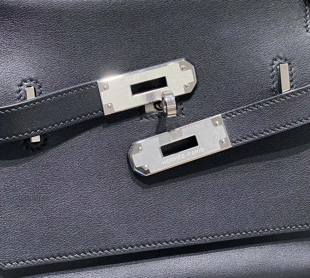 Hermes 316413 Jyspiere Leather Hermes bags Black H900915 - Default Title - View 6