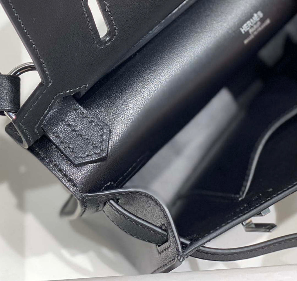 Hermes 316413 Jyspiere Leather Hermes bags Black H900915