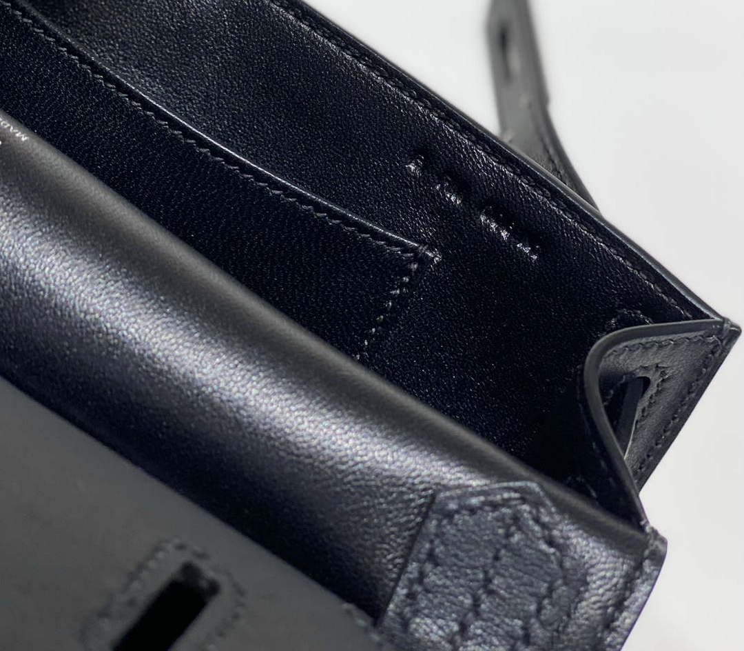 Hermes 316413 Jyspiere Leather Hermes bags Black H900915