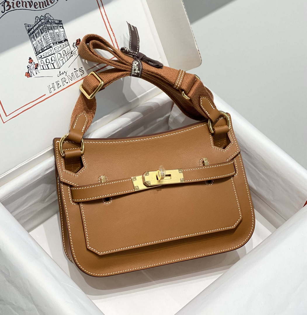Hermes 316413 Jyspiere Leather Hermes bags Brown H900921 - Default Title - View 1