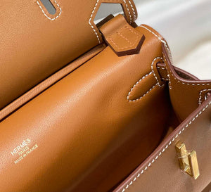Hermes 316413 Jyspiere Leather Hermes bags Brown H900921 - Default Title - View 7