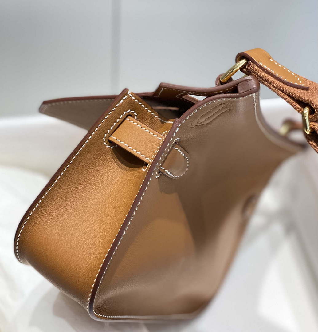 Hermes 316413 Jyspiere Leather Hermes bags Brown H900921 - Default Title - View 8