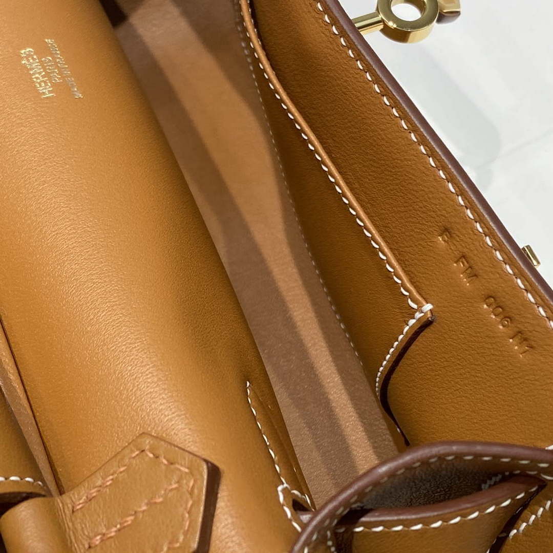 Hermes 316413 Jyspiere Leather Hermes bags Brown H900921 - Default Title - View 9