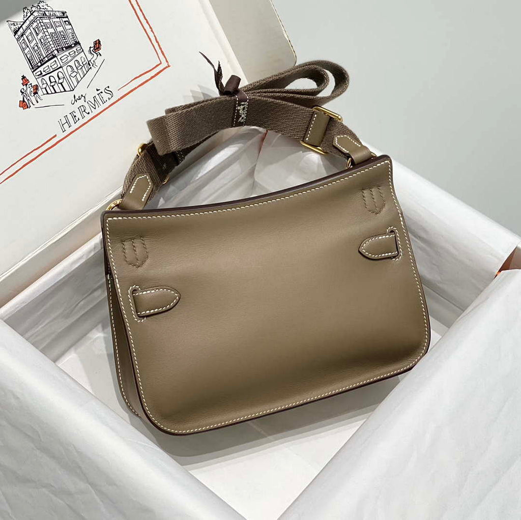 Hermes 316413 Jyspiere Leather Hermes bags Elephant gray H900912