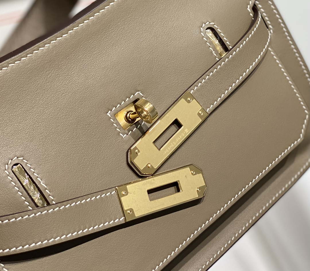 Hermes 316413 Jyspiere Leather Hermes bags Elephant gray H900912 - Default Title - View 5