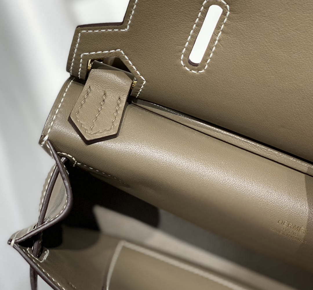 Hermes 316413 Jyspiere Leather Hermes bags Elephant gray H900912