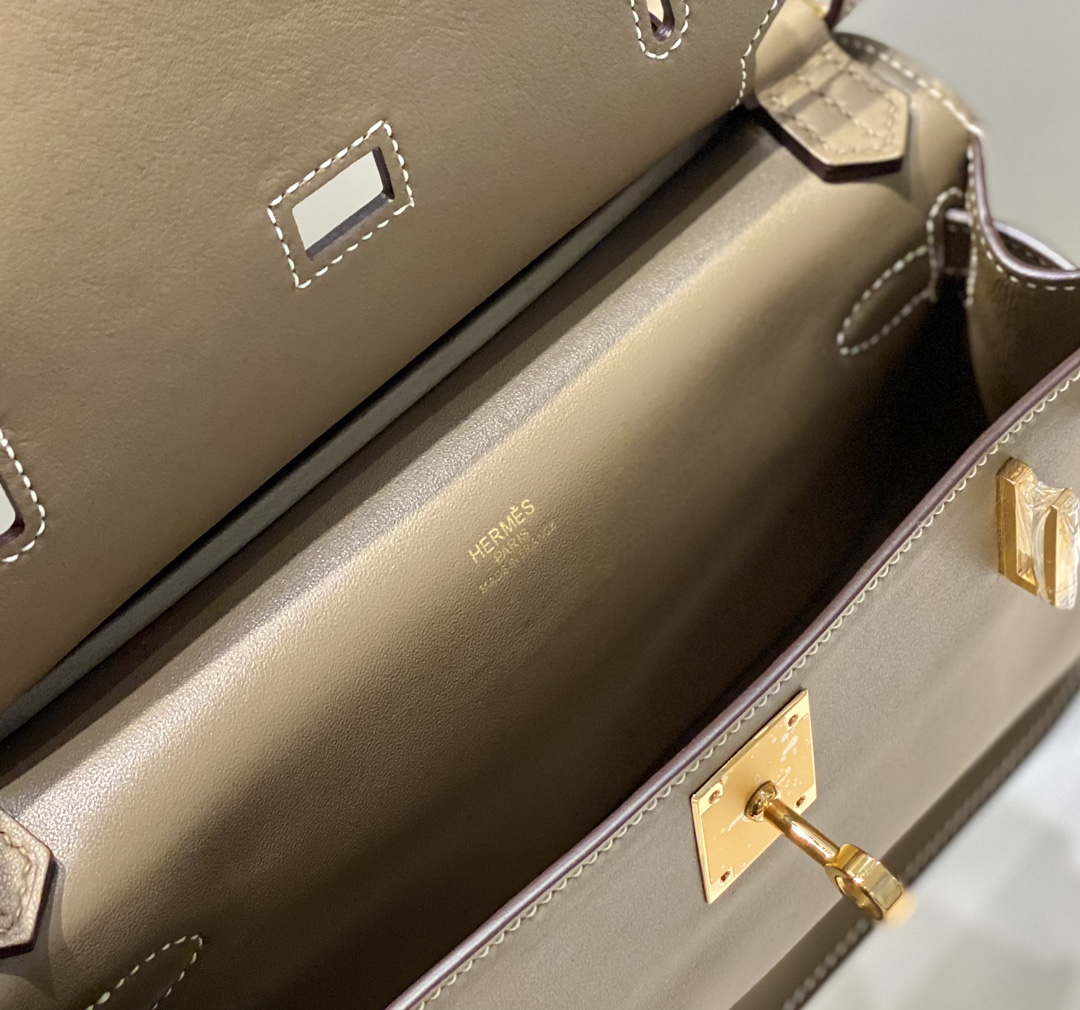 Hermes 316413 Jyspiere Leather Hermes bags Elephant gray H900912 - Default Title - View 9