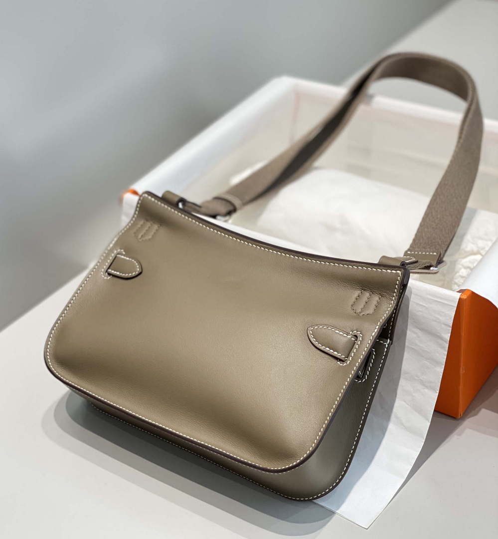 Hermes 316413 Jyspiere Leather Hermes bags Elephant gray H900913