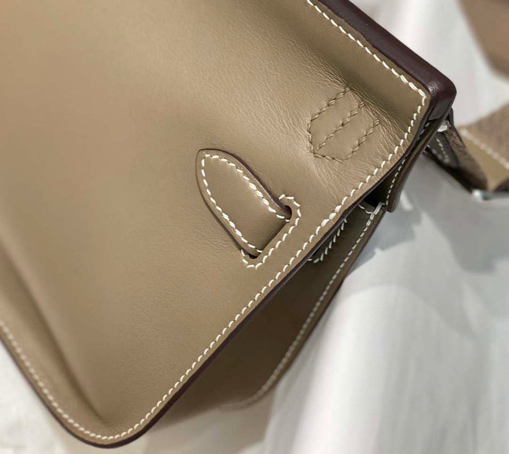 Hermes 316413 Jyspiere Leather Hermes bags Elephant gray H900913
