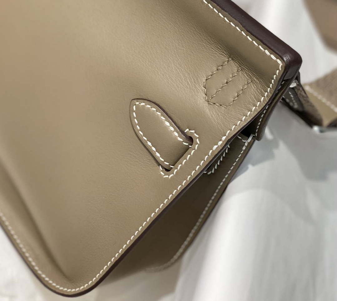 Hermes 316413 Jyspiere Leather Hermes bags Elephant gray H900913