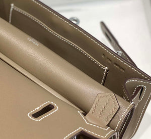 Hermes 316413 Jyspiere Leather Hermes bags Elephant gray H900913 - Default Title - View 9