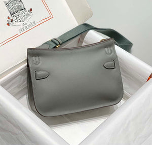 Hermes 316413 Jyspiere Leather Hermes bags Gray h900920 - Default Title - View 2