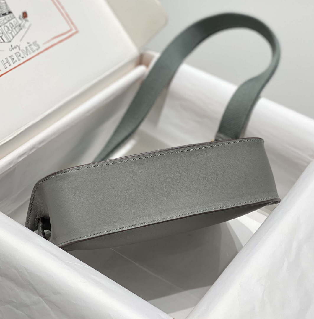 Hermes 316413 Jyspiere Leather Hermes bags Gray h900920 - Default Title - View 3