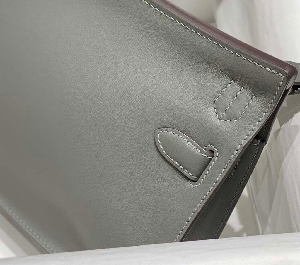 Hermes 316413 Jyspiere Leather Hermes bags Gray h900920