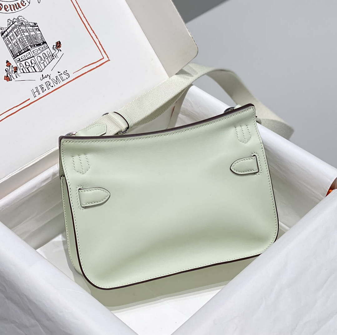 Hermes 316413 Jyspiere Leather Hermes bags Light Green H900919 - Default Title - View 2