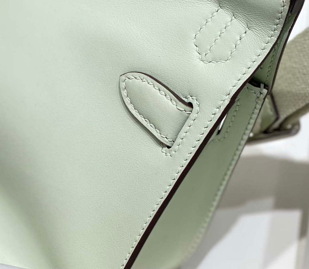 Hermes 316413 Jyspiere Leather Hermes bags Light Green H900919