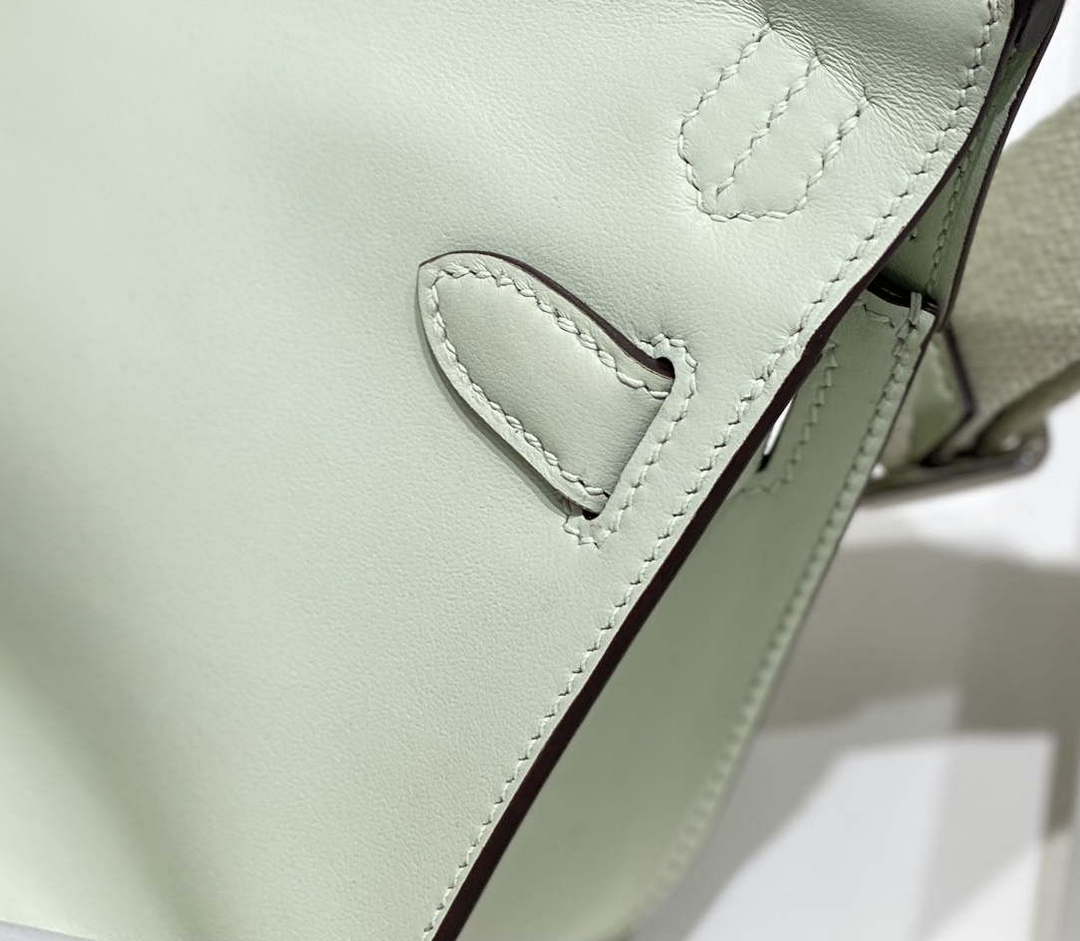 Hermes 316413 Jyspiere Leather Hermes bags Light Green H900919