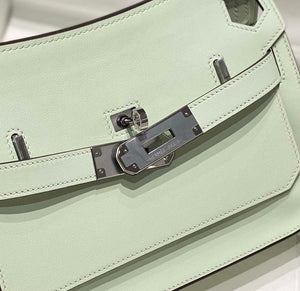 Hermes 316413 Jyspiere Leather Hermes bags Light Green H900919 - Default Title - View 5
